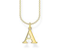 Thomas Sabo Collana in argento dorato con lettera A, Oro giallo, KE2010-413-39