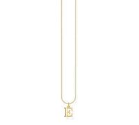Thomas Sabo Collana in argento dorato con lettera E, Oro giallo, KE2014-413-39