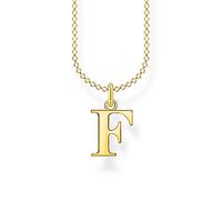 Thomas Sabo Collana in argento dorato con lettera F, Oro giallo, KE2015-413-39