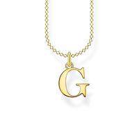 Thomas Sabo Collana in argento dorato con lettera G, Oro giallo, KE2016-413-39