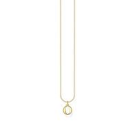 Thomas Sabo Collana in argento dorato con lettera O, Oro giallo, KE2024-413-39