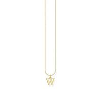 Thomas Sabo Collana in argento dorato con lettera W, Oro giallo, KE2032-413-39