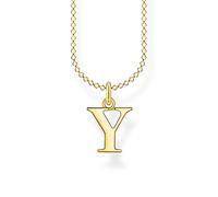 Thomas Sabo Collana in argento dorato con lettera Y, Oro giallo, KE2034-413-39