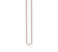 Thomas Sabo Collana in cordoncino argento placcato oro KE1348-415-12