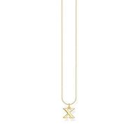 Thomas Sabo Collana lettera X in argento dorato, Oro giallo, KE2033-413-39