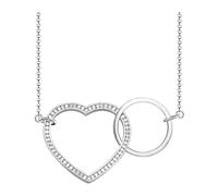 THOMAS SABO - Collane da donna con ciondolo e anello a cuore 925 argento sterling KE1645-051-14-L80v - - Accessories - Donna - Grigio - ONE SIZE