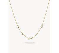 Thomas Sabo con perle e zirconi bianchi in oro giallo, bianco 45 cm