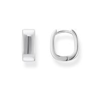 THOMAS SABO Orecchini a cerchio a forma quadrata in argento 925 riciclato CR743-001-21, misura unica, Argento sterling Argento, Nessuna pietra preziosa