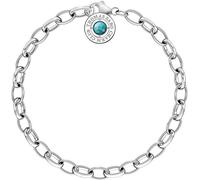 Thomas Sabo Damen-Charm-Armband Charm Club 925 Sterling Silber Türkis X0229-404-17