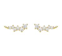 Thomas Sabo Orecchini da Donna Ear Climber con Pietre Bianche in Argento Sterling 925 e Argento, Gold, H2157-414-14