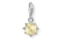 Thomas Sabo Donna Argento Bead Charm 1783 774 4, Ciondolo con pietra portafortuna di colore giallo per i nati nel mese di novembre