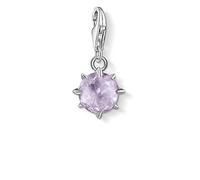Thomas Sabo Donna Argento Bead Charm 1788 169 13, Ciondolo con pietra portafortuna di colore viola per i nati in giugno