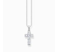 THOMAS SABO KE2166-051-14-L45V - Collana da donna in argento sterling 925 con zirconi bianchi, lunghezza 45 cm, 45 cm, Argento sterling, Zirconia cubica