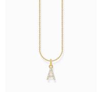 Thomas Sabo KE2240-414-14-L45V Catena placcata oro con lettera A donna