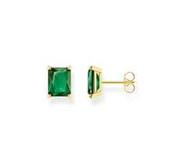 Thomas Sabo H2201-472-6 - Orecchini da donna in argento sterling 925 con finitura in oro giallo 750 con zirconi, dimensioni: 11 x 9 mm, 11x9 mm, Argento sterling, Zirconia cubica 1