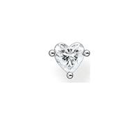 Thomas Sabo H2234-051-14, Orecchini singoli, a forma di cuore, in argento Sterling 925, con zirconi, 5 x 5 mm, 5x5 mm, Argento sterling, Zirconia cubica 1