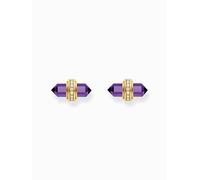 Thomas Sabo H2281-414-13 Orecchini a perno in oro con onice viola Unisex Arge...