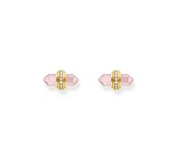 Thomas Sabo H2281-414-9 Orecchini a perno in oro con onice rosa Unisex Argent...