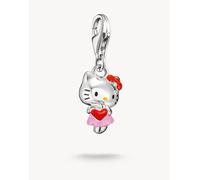 Thomas Sabo Hello Kitty charm a cuore - originale in argento, nero, rosso, giallo One Size