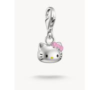 Thomas Sabo x Hello Kitty Charm con fiocco rosa, smalto a freddo