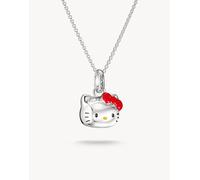 Thomas Sabo Hello Kitty collana con fiocco rosso in argento, nero, rosso, giallo 45 cm