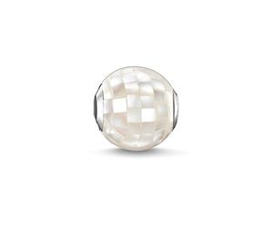 Thomas Sabo Karma Beads da Donna, Bead MadrePerla Bianca, Argento Sterling 925