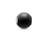 Thomas Sabo Karma Beads, Unisex, Bead Ossidiana satinata, Argento Sterling 925