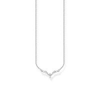 THOMAS SABO KE2172-051-14-L45V - Collana da donna con cristalli di ghiaccio, in argento Sterling 925, lunghezza 45 cm, 45 cm, Argento sterling, Zirconia cubica