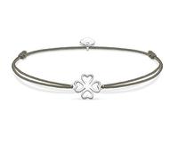 Thomas Sabo Little Secret Bracciale da Donna con Trifoglio Verde in Argento 925 LS017-173-5-L20V