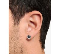 Thomas Sabo - Orecchini a bottone classici in argento sterling 925 con pietre nere pavé One Size