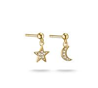 Thomas Sabo Orecchini a bottone classici, Lega Premium placcato oro 18k