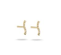 Thomas Sabo Orecchini a bottone classici, Lega Premium placcato oro 18k