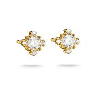 Thomas Sabo Orecchini a bottone con zircone, Lega Premium placcato oro 18k