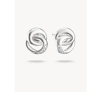 Thomas Sabo orecchini a bottone con zirconi bianchi in argento, bianco One Size