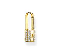 Thomas Sabo - Orecchini a Cerchio argento sterling zirconia_cubica Donna, Oro, one size - CR680-414-14