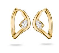 Thomas Sabo Orecchini a cerchio con zircone a goccia