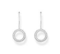 Thomas Sabo Orecchini a cerchio in argento Sterling 925 H2291-051-14, misura unica, Argento sterling, Zirconia cubica