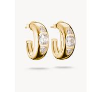 Thomas Sabo Orecchini a cerchio da donna in argento con zirconi 32032257, One Size, Argento sterling, Non pietra preziosa