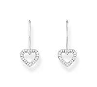 Thomas Sabo Orecchini a forma di cuore in argento Sterling 925 H2292-051-14, misura unica, Argento sterling, Zirconia cubica