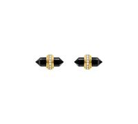 THOMAS SABO - Orecchini a lobo placcati in oro con onice esagonale - - Accessories - Donna - Nero - ONE SIZE