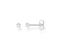 Thomas Sabo Orecchini a perno da donna in argento Sterling 925 con pietra bianca (orecchino singolo)