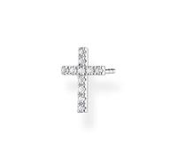 Thomas Sabo Orecchini da Donna a Forma di Croce in Argento Sterling 925