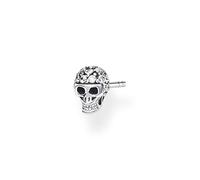 Thomas Sabo Orecchini da Donna a Forma di Teschio in Argento Sterling 925