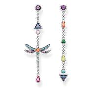 Thomas Sabo Orecchini da Donna con Libellula Multicolore in Argento 925 H2033-313-7