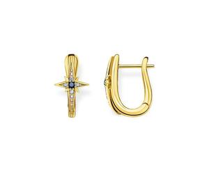 THOMAS SABO - Orecchini Hoops Royalty Stella color oro Cr678-959-7 - - Accessories - Donna - Giallo - ONE SIZE