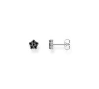 Thomas Sabo Orecchini in design floreale con pietre nere in argento Sterling 925 H2297-643-11