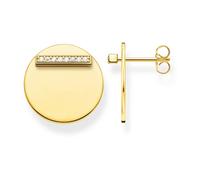 THOMAS SABO - Orecchini monete d'oro con zirconi bianchi - - Accessories - Donna - Giallo - ONE SIZE