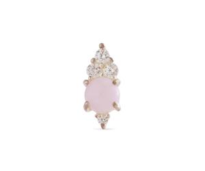 Thomas Sabo Orecchini singoli da donna con pietra opale rosa scintillante in argento sterling 925 H2181-166-7