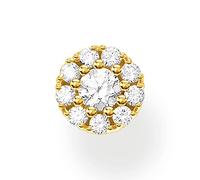 Thomas Sabo orecchini singoli da donna con pietre bianche argento, argento sterling 925