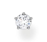 Thomas Sabo Orecchini singoli da donna, pietra bianca, oro, argento sterling 925